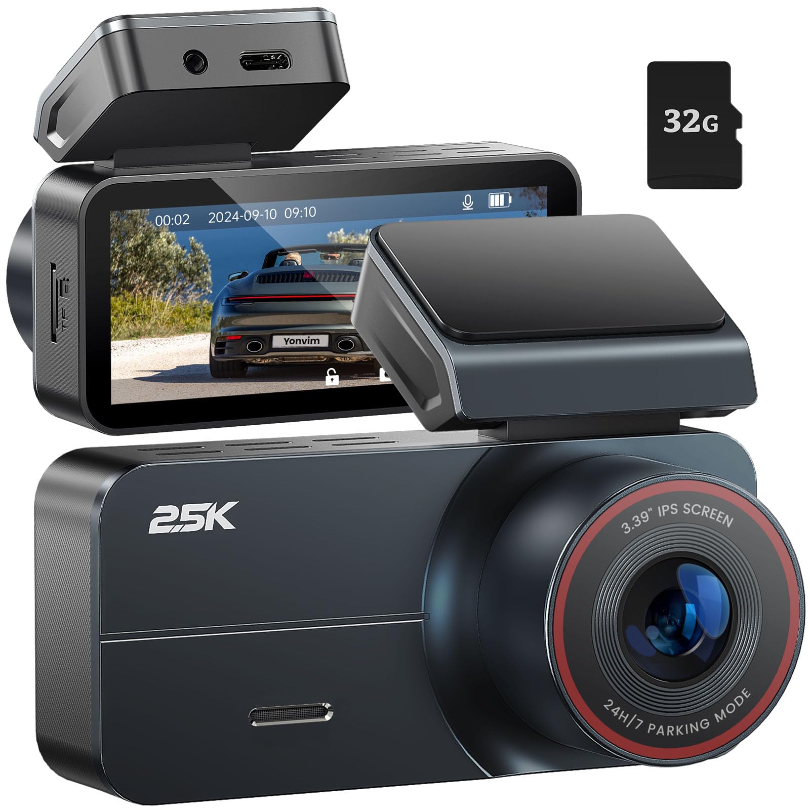 Apple - Dash Belrinです。 Amazon.com: Yonvim Dash Cam，Dash Camera for Cars 2.5K with